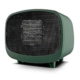 Elektroheizkörper Elektrische Raumheizung Tragbare Keramikheizung 900W / 600W Schnelles Heizung Sparen Home Mini Büro Desktop Studenten Kleine Sicherheit Ruhig (Color : Dark green)