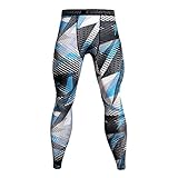 Allence Herren Kompressionshose Schnelltrocknende Laufhose Sporthose Atmungsaktive Trainingshose Fitness H