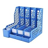Shengsheng Buchregal Expanding Datei Halter Ordner-Rack-Magazin-Rack-Zeitungs-Rack-Dateiklassifizierungsbuch-Rack-Datei Lagerregal für Büro-Dekoration geeignet Dokument Manager Organizer (Color : A)