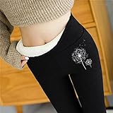 Leggings Damen Winter Leggings Damen Gefüttert Thermo Große Größen Bunt Weihnachten Muster High Waist Strumpfhose Winterleggings Thermolegging