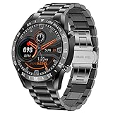 LIGE Smartwatch Herren, Fitness Tracker IP67 wasserdichte mit Blutdruck Herzfrequenz Schlafmonitor Schrittzähler Stoppuhr Bluetooth Smartwatch Männer für Android IOS