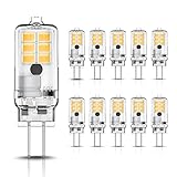 LOHAS 2W G4 LED Lampen, LED Birnen 3000K Warmweiß, 2W LED Leuchtmittel Ersatz für 20W Halogenlampen, 200LM G4 LED Glühbirne, Nicht Dimmbar, 12V AC/DC, 360° Abstrahlwinkel, Energiesparlampe, 10er Pack