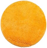 Brandsseller Badematte Ø 60 cm Badvorleger Badteppich Rund Orang