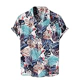 Herren Bekleidung Verkauf Verkauf Verkauf Clearance Herren Fremdhandel Hawaii Casual Kurzarm Strand Print Shirt Gentleman Warm Männer Polo Rugby Hemden Patchwork Tops Größe S-XXXXXL, GRAY10, S