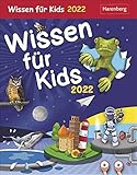 Wissen für Kids - Kalender 2022 - Harenberg-Verlag - Tagesabreißkalender mit spannenden Fragen und Antworten - 12,5 cm x 16