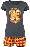 Harry Potter Gryffindor Quidditch Frauen Schlafanzug grau/rot/gelb M