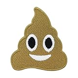 Finally Home Kleiner Kackhaufen Patch zum Aufbügeln | Smilie Emoji Patches, Bügelflicken, Flicken,