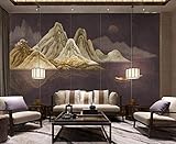 Braune Landschaft Retro Vliestapete 3D Tapete Wanddekoration Wandbilder Wohnzimmer fototapete 3d effekt tapeten Wohnzimmer Schlafzimmer kinderzimmer-300cm×210