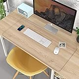 Oterri Schreibtischunterlage Transparent,4Pcs Klare Klebepads Doppelseitig,Durchsichtige Schreibunterlage,Rutschfest,Geruchsneutral,abwischbar Tischdecke für Büro/Zuhause(Transparent/100 * 50cm)