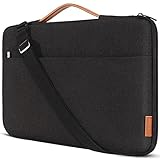 DOMISO 17.3 Zoll Laptop Tasche Hülle Wasserdicht Stoßfestes Notebook Sleeve Case Schultertasche Schutzhülle für 17.3' HP Pavilion 17/HP Envy 17/HP 17/Dell Inspiron 17/MSI/Lenovo IdeaPad 321,Schw