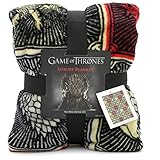 Game of Thrones Geschenke Merchandise GOT Decke Super Soft Bettüberwurf Stark Lannister Targaryen Greyjoy Baratheon Tyrell Great House Symbole W