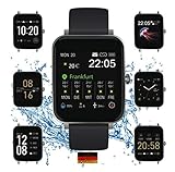 SOUCCESS FITNESSUHR MIT Full Touch Display, SMARTWATCH Always ON Display, FITNESSTRACKER, PULSMESSER, SCHRITTZÄHLER FÜR Frauen UND MÄNNER, GROSSES 1.54“ Display, IOS/Android, 3ATM WASSERDICHT, IP68