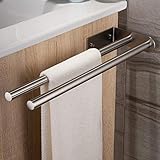 ZUNTO Handtuchhalter Zweiarmig 40cm Edelstahl Handtuchstange Doppelt Badetuchhalter Wandmontag