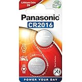Panasonic, 2er Pack (2 X CR2016 3V Lithium Batterie Knopfzelle Allzweckthermometer NEU