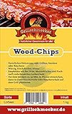 Grillschmecker Wood Chips - Natürliches Holzaroma zum Grillen, Smoken & Räuchern - 1 kg Lorb