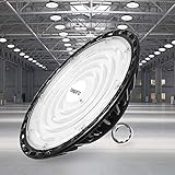 100W LED Strahler Industrielampe, bapro 10000LM UFO LED Werkstattlampe, IP65 Wasserdicht Hallenstrahler 6500K Kaltweiß Hallenbeleuchtung, LED High Bay Licht für Werkstätten Industrie Fabrik
