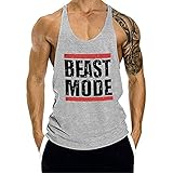 COWBI Herren Bodybuilding Stringer Tank Top Weight-Training Y-Back Racerback Fitness Muskel Gym saugfähige W