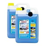 SONAX 2X 03325050 AntiFrost&KlarSicht Konzentrat Frostschutz Waschanlage 5L