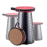 Yexati Upgraded Klapphocker Faltbar Mit Tragfähigkeit 180KG, Faltbare Camping Hocker Mit Weichem Kissen, Portable Stool Ideal Für Indoor-und Outdoor-Aktivität Ausg