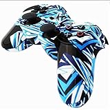 Fyearfly PS3 Camouflage Game Controller, Bluetooth Wireless Connection Vibration Controller, Geeignet für PS3 PC(DC12V45Roter Blitz)