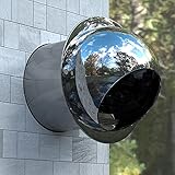 LIGUOYI Aussengitter Anschluss, Abluft Haube, Lüftungsgitter 304 Edelstahl, 70mm ~ 200mm Rundkanal Rohr, Building Material, Für Dunstabzugshauben Und Lüftungsanlagen (Size : Ø 160mm × L 500mm)