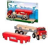 BRIO Bahn 33657 - Holztransporter mit Magnetladung,W