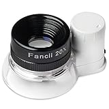 FC Optics 20x Fach Juwelierlupe mit LED Licht - Schmucklupe Juwelier Lupe Professionell mit Aluminiumständer für Schmuck, Diamanten, Mü