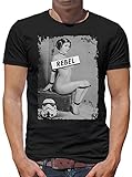 TShirt-People Rebel Leia T-Shirt Herren 4XL Schw