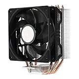 Cooler Master Hyper 212 EVO V2, CPU-Kühler - Bessere Leistung, verbesserte Funktionen - Offset-Kühlkörper, 4 Direktkontakt-Heatpipes, 120-mm-Lüfter - Neu gestaltete Universalb