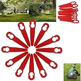 Tiamu 120Pcs Rasentrimmer Messer Kunststoff Ersatzmesser für Florabest LIDL FRTA 20 A1 Lidl IAN 282232 Ersatz Kunststoffmesser für Florabest Rasentrimmer B