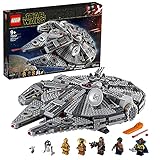 LEGO 75257 Star Wars Millennium Falcon Raumschiff Bauset mit Finn, Chewbacca, Lando Calrissian, Boolio, C-3PO, R2-D2 und D-O, Der Aufstieg Skywalkers Kollek