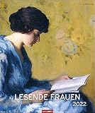 Lesende Frauen - Kalender 2022 - Weingarten-Verlag - Kunstkalender mit stimmungsvollen Gemälden - 46 cm x 55