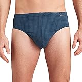 Schiesser Herren Fine Interlock Minislip Slip, blau, 14