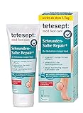 tetesept med foot care Schrunden-Salbe Repair+ – Fußcreme mit Hydro-Lipid Komplex, Dexpanthenol + Sheabutter – Fußsalbe zur effektiven Reduktion rissiger Haut – 1 x 60