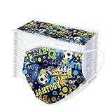 XINYIM Masken Kinder,3-lagig Bequeme Mund Nasen Schutzmaske 3-lagig Flitereffiziente Einwegmasken Kinder Bunte Masken mundnasenschutzmaske ,Empfohlen für Jungen und M