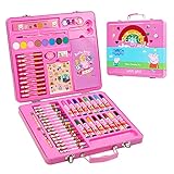 Peppa Pig Buntstifte Kinder Set, Peppa Wutz Bastelset Kinder 3 Jahre, Malset fü
