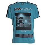 Guess T-Shirt Two 2 Tango türkis L