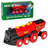 BRIO World 33592 Rote Lola elektrische Lok – Batterie-Lokomotive mit Licht & Sound – Kleinkinderspielzeug empfohlen ab 3 J