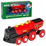 BRIO World 33592 Rote Lola elektrische Lok – Batterie-Lokomotive mit Licht & Sound – Kleinkinderspielzeug empfohlen ab 3 J