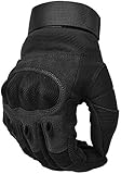 COTOP Motorrad Handschuhe, Touch Screen Hard Knuckle Handschuhe Motorrad Handschuhe Motorrad ATV Reiten Full Fing, 6 Monate Kostenloser Ersatz für Qualitätsprobleme(L)