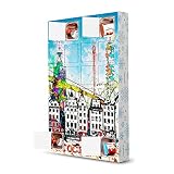 artboxONE Adventskalender mit Produkten von Kinder® Stockholm Collage in bunt Adventskalender S