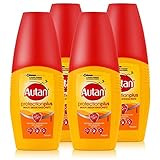 Autan Protection Plus Multi Insektenschutz Pumpspray 100ml (4er Pack) schützt bis zu 8 Stunden vor Mücken, bis zu 5 Stunden vor Stechfliegen wie z.B. B