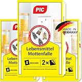 PIC Lebensmittel-Mottenfalle - Dreierpack = 6 Stück - Zum Fangen von Lebensmittelmotten in der Küche und Lagerräumen - Ideale Ergänzung beim Motten Bekämp