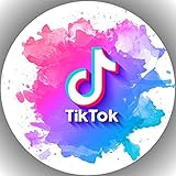 Fondant Tortenaufleger Tortenbild Geburtstag kompatibel mit Tik Tok K6