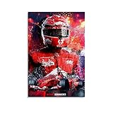 SLIQ Michael Schumacher Poster Poster dekorative Malerei Leinwand Wandkunst Wohnzimmer Poster Schlafzimmer Malerei 12x18inch(30x45cm)