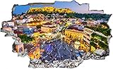 DesFoli Athen Griechenland Skyline Stadt Wandtattoo Wandsticker Wandaufkleber C2769 Größe 40 cm x 60