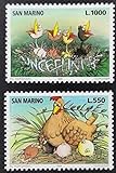 FGNDGEQN Briefmarken Weißrussland San Marino 1996 Kinderstiftung der Vereinten Nationen 50. Jubiläumsnorm Manga 2 Alle ausländischen Stemp