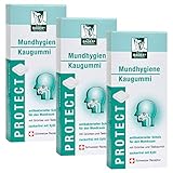 BADERs PROTECT Mundhygiene Kaugummi aus der Apotheke. Antibakterieller Schutz für den Mundraum mit Teebaumöl, Grüntee und Xylit. 3 x 20 Kaugummi-Q