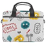 Cool Cute Dude Laptop-Hülle aus Segeltuch, Aktentasche für 13,3-14,5 Zoll MacBook Laptop Ak