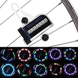 VGEBY Fahrrad LED Speichenlichter Fahrrad Dual Side 14 LED RGB Speichenlicht Drahtlampe Zubehör für Mountainbik